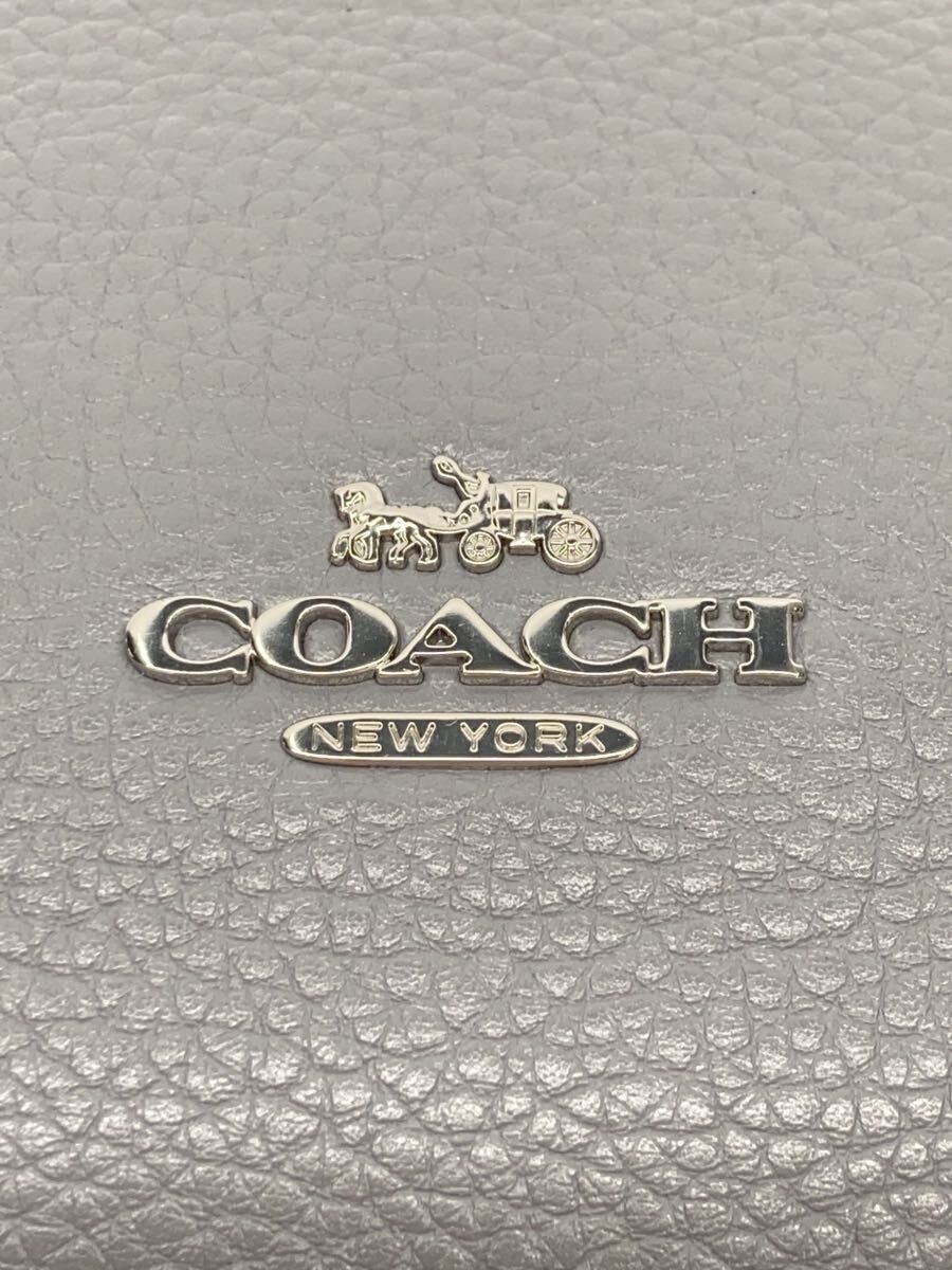 Coach Other Bag Leather GRY C2853 Used