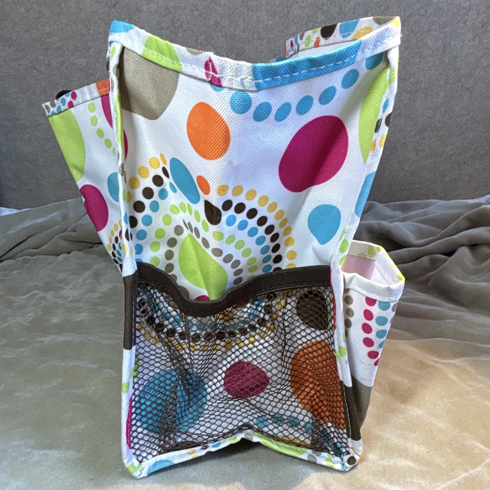 Thirty-One Organizing Utility Tote Bag – Colorful Circles / Dots Print