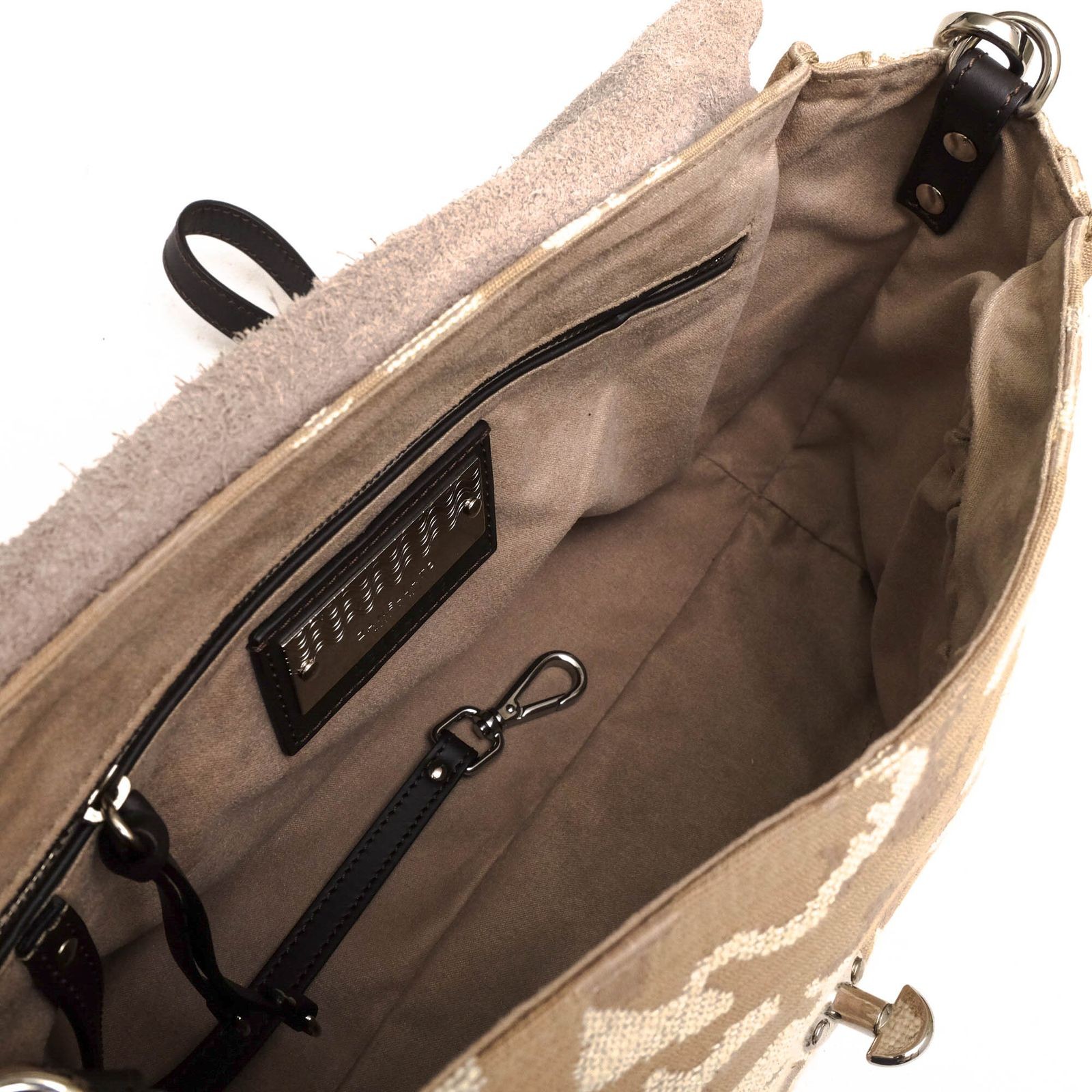 ZANELLATO Postina Linea Mythos Beige Leather 2WAY Shoulder Bag for Women