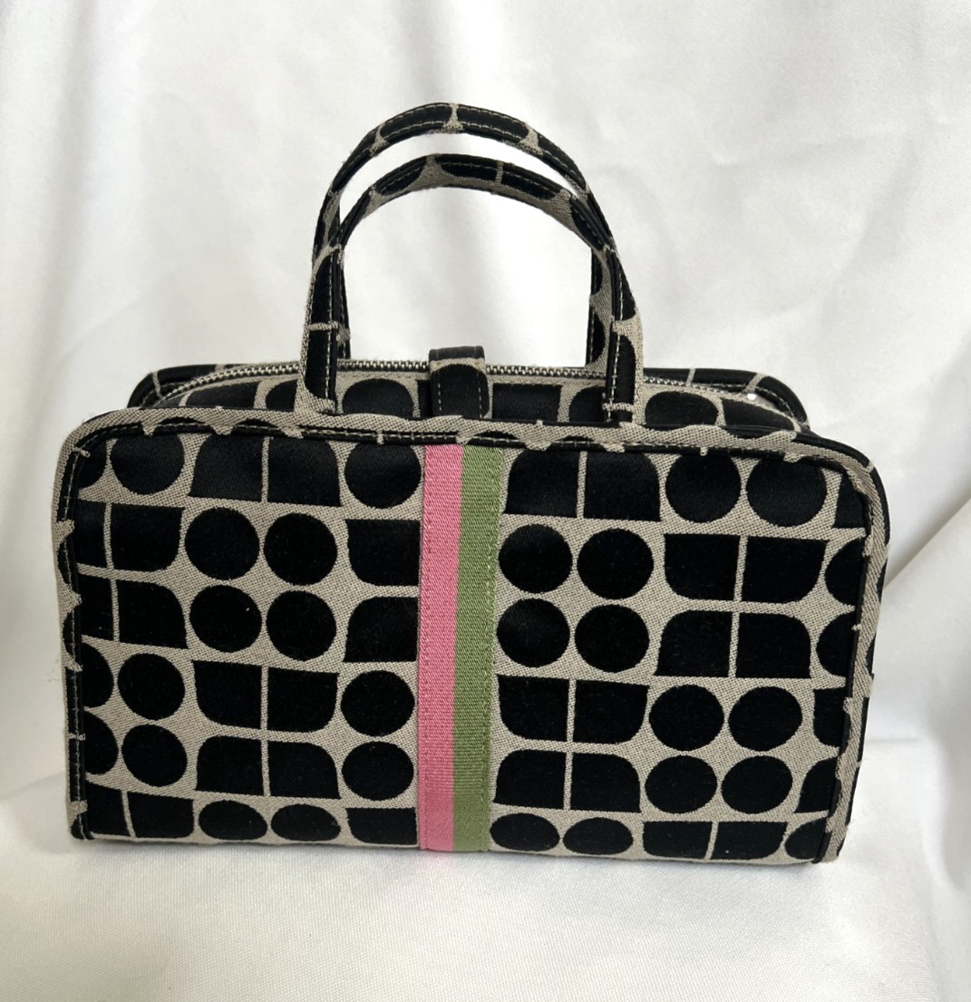 Kate Spade New York ~ Dot Noel ~Vintage Early 2000s Travel Cosmetic Toiletry Bag