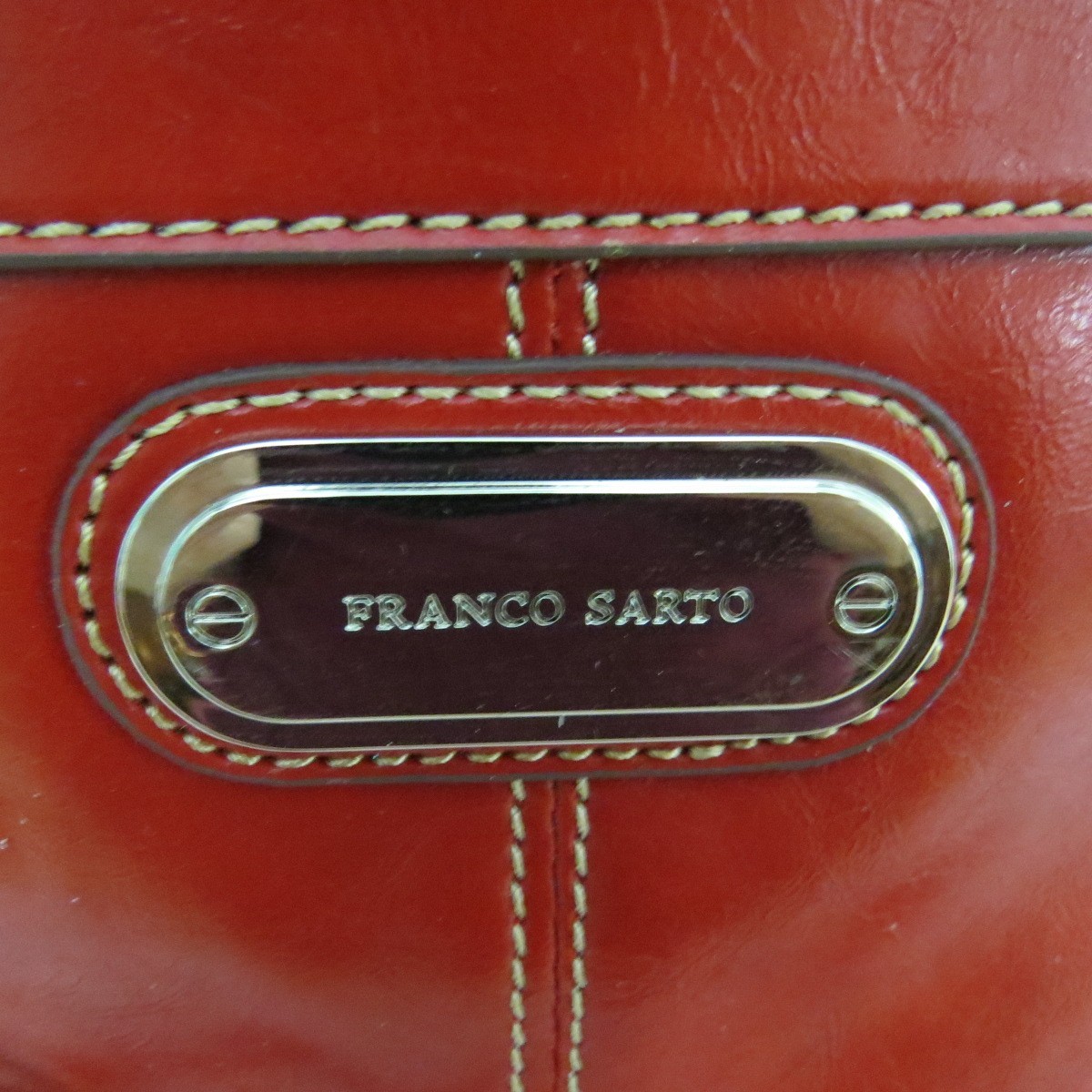 Franco Sarto red leather large Shoulder bag vintage