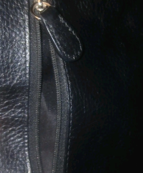 Giani Bernini Leather Shoulder Bag Crossbody Purse Black 8″ x 6″