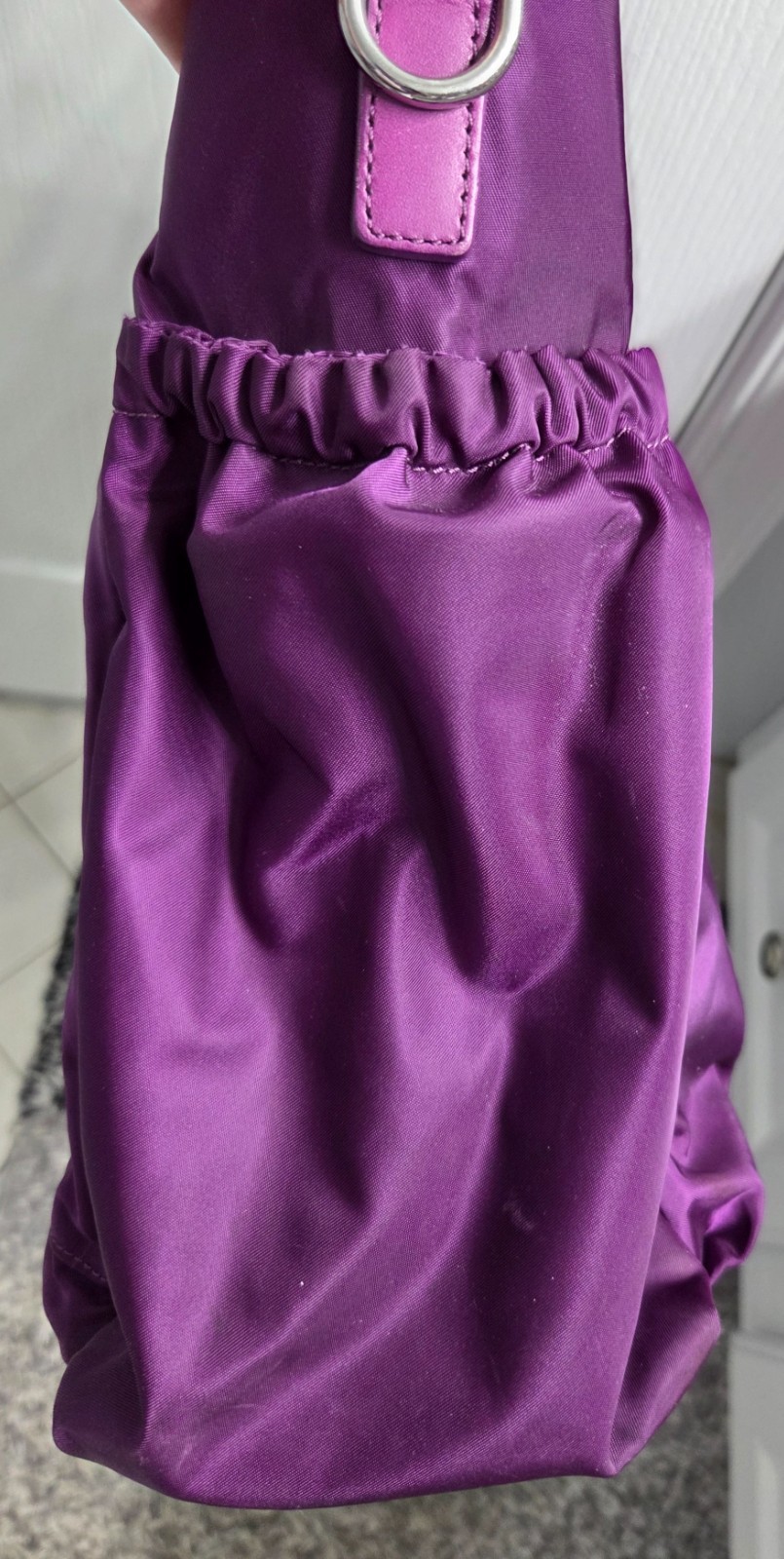 TUMI VOYAGEUR NYLON PURPLE/VIOLET LARGE SHOULDER TOTE BAG- VERY GOOD CONDITION!