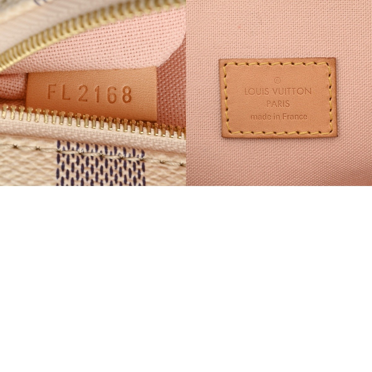 LOUIS VUITTON Jena MM N44040 Damier Azur Damier canvas white Women Tote Bag