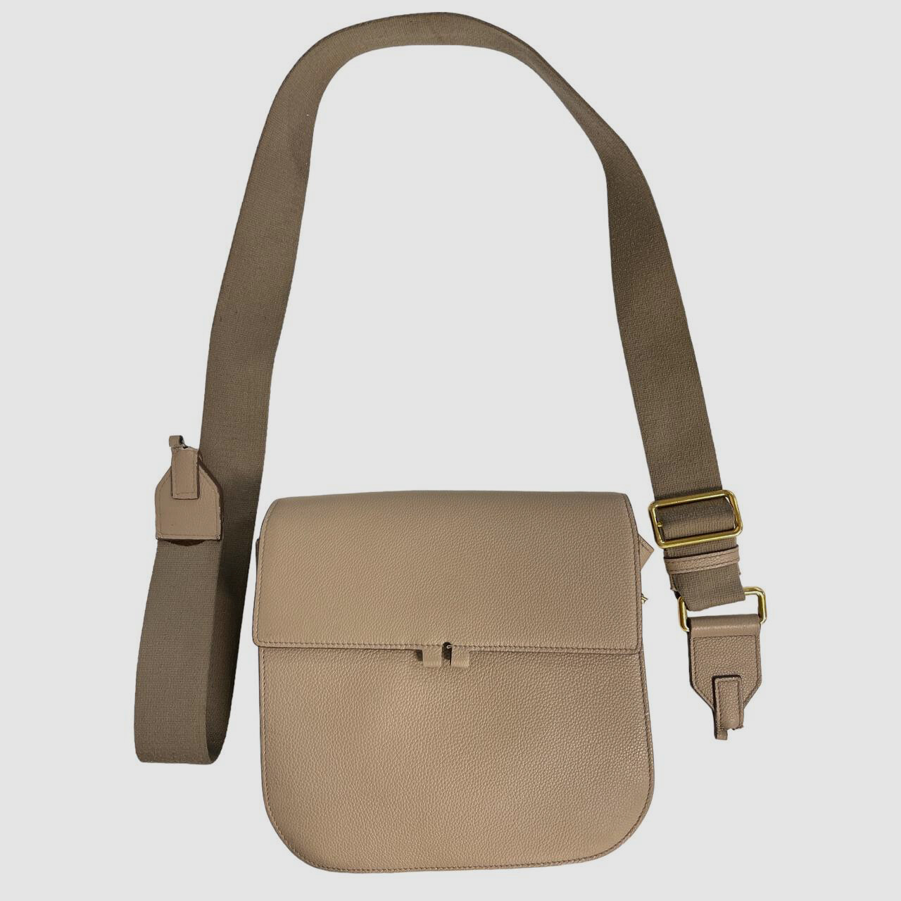 $2290 Tom Ford Women’s Beige Tara Medium Grained Leather Crossbody Purse Bag