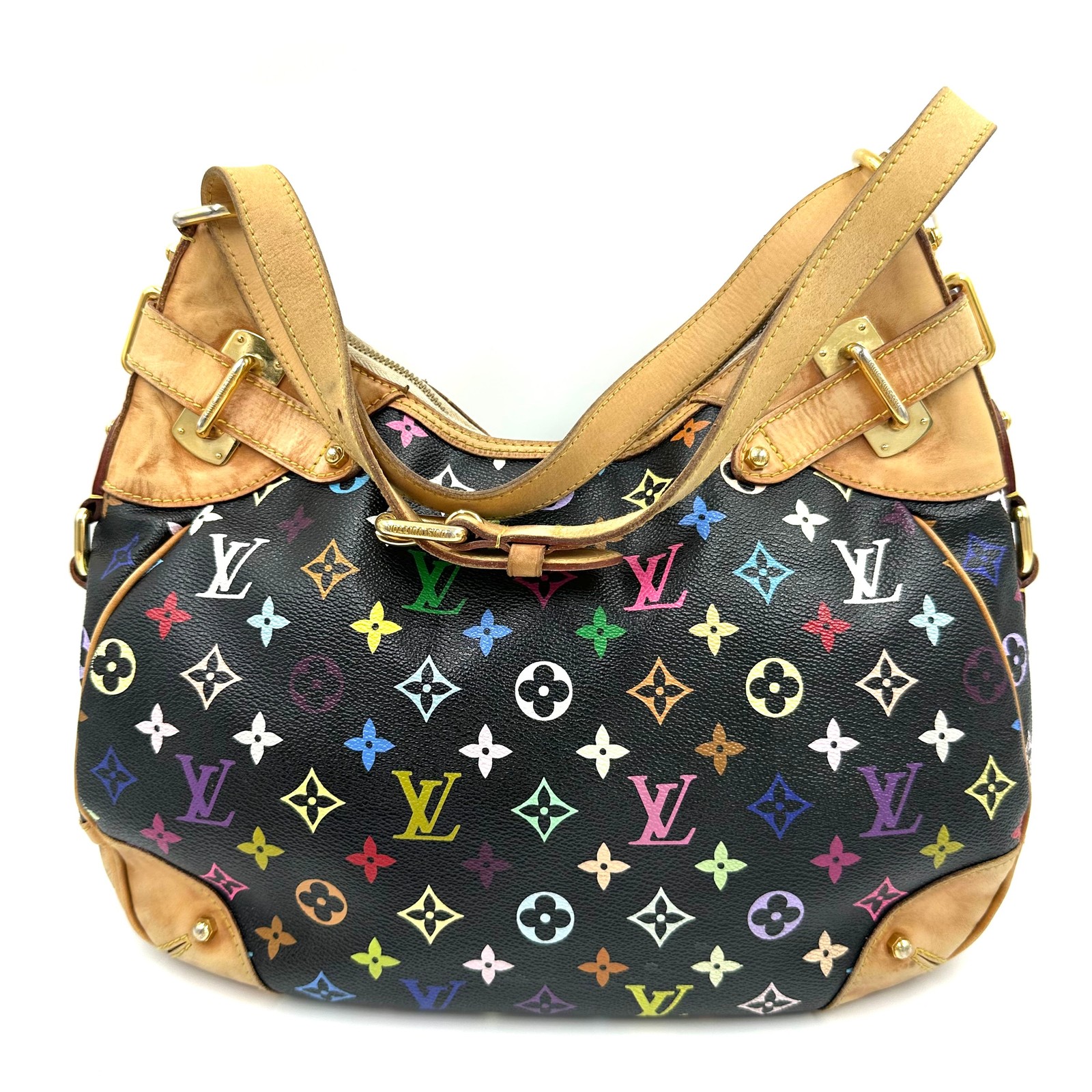8.21 Live Louis Vuitton Greta Handbag Monogram Multicolor
