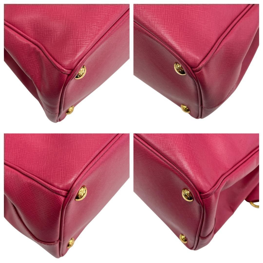 PRADA Galleria Saffiano Leather Pink 2Way Shoulder Bag Authentic BN2274