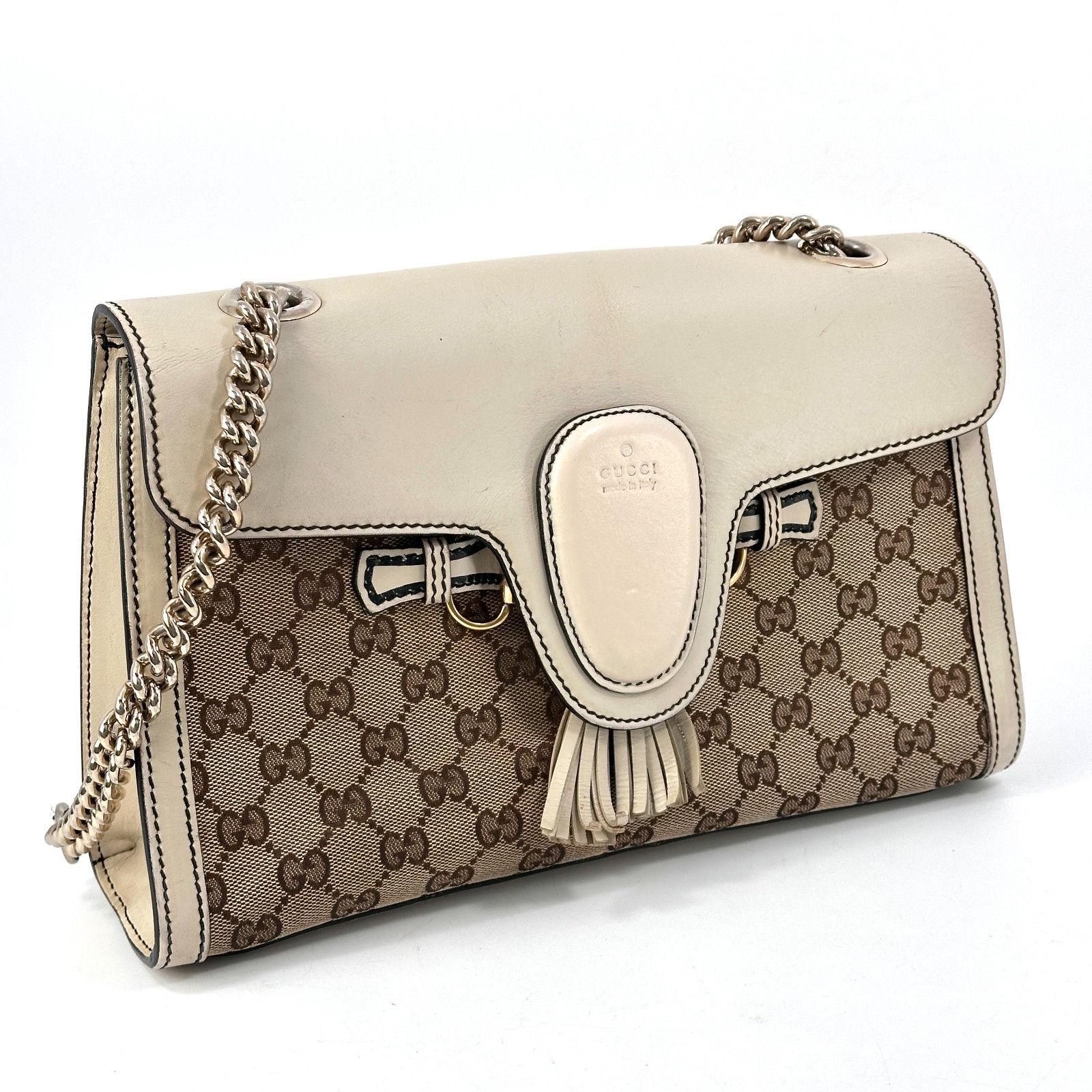 GUCCI Emily GG Shoulder Bag Auth