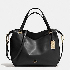 Brand new COACH Madison Large Smiles Satchel Leather Bag F32333 LIBLK A4