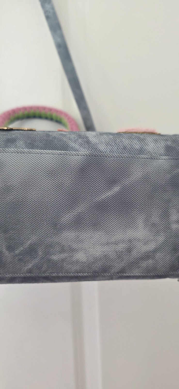 ALDO Women’ s Beachyx Sachel Denim Bag Purse, Travel Theme, Crochet, Worn Once!