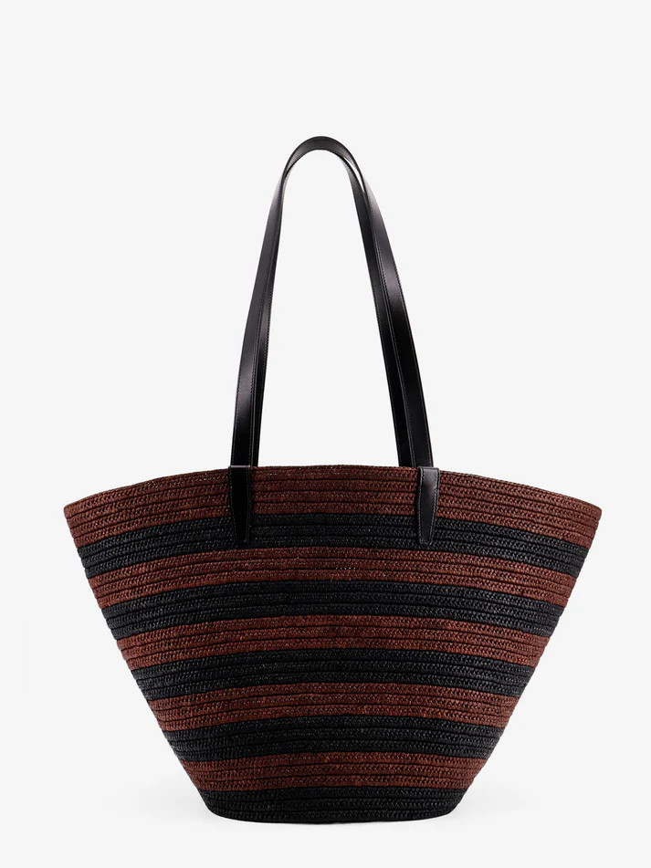 CELINE $2300 Black/Brown Couffin Panier Classic Tote Bag New
