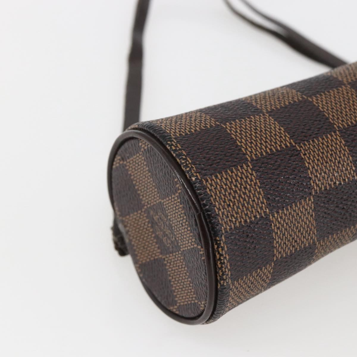 LOUIS VUITTON Damier Ebene Papillon Pouch LV Auth ep13584