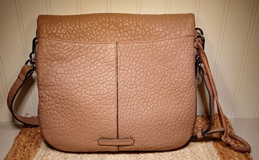 Vince Camuto Genuine Leather, Crossbody Shoulder Bag/Color: Cashmere