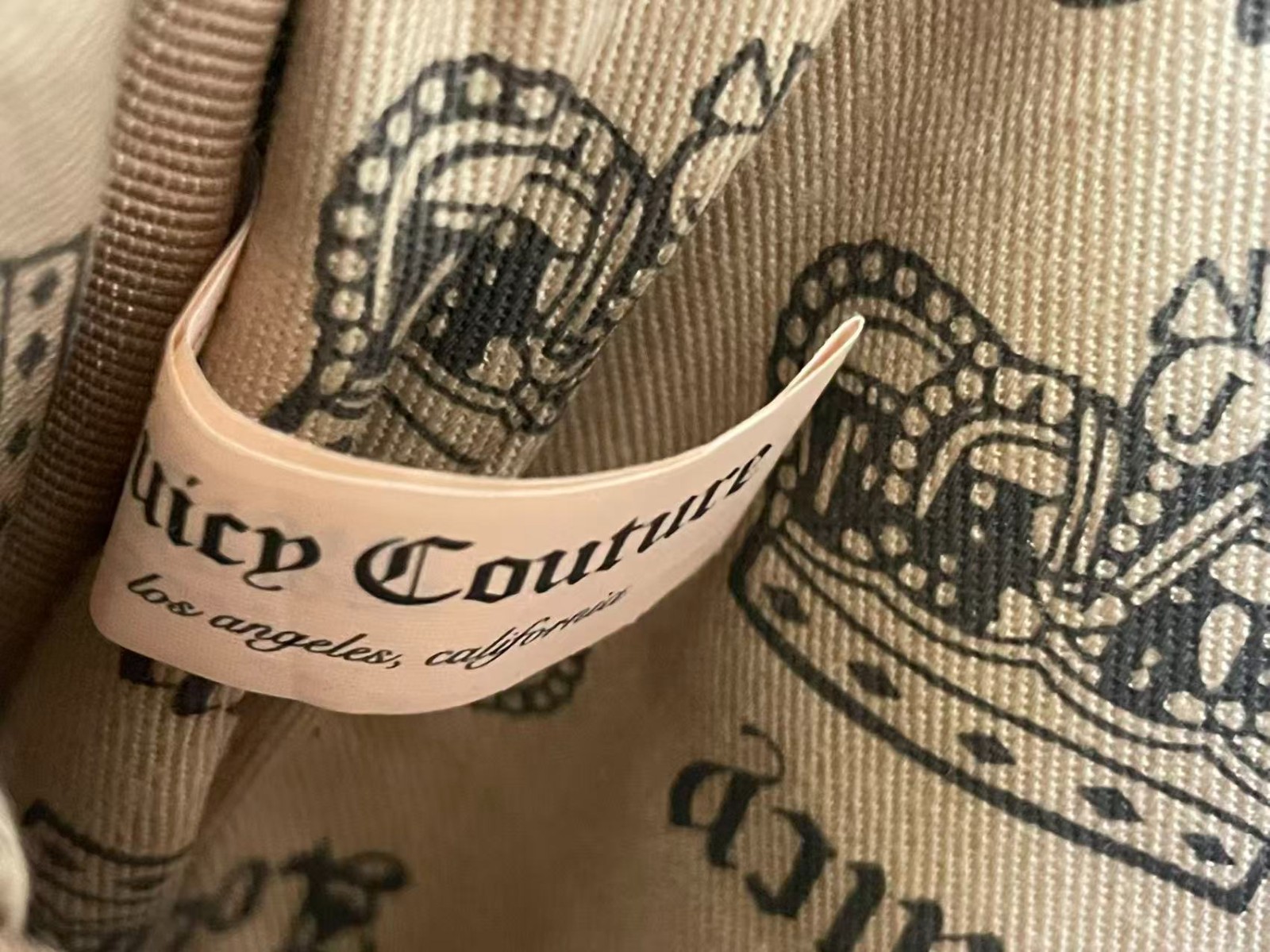 Vintage Y2K Juicy Couture Velour Laptop Bag Grey Crown Embroidery Messenger Bag