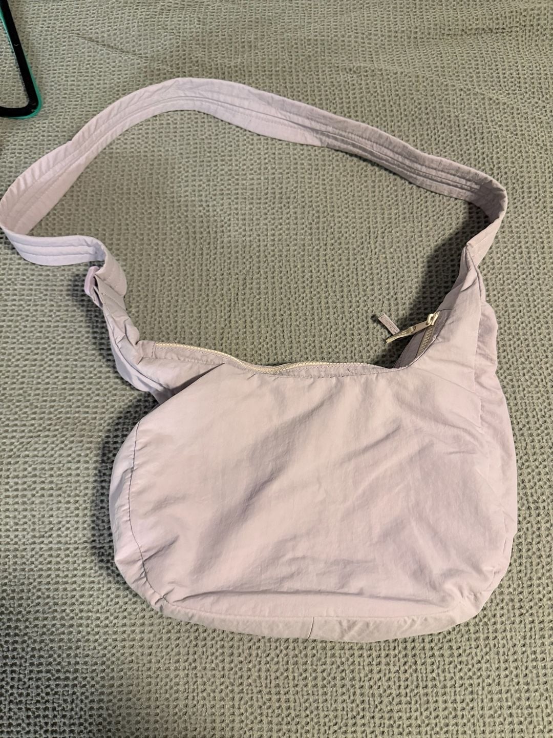 Day Shift Nylon Crescent Shoulder Bag
