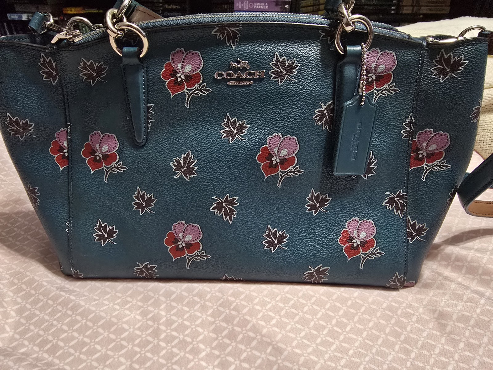 Coach Mini Christie Carryall Wildflower Print Purse