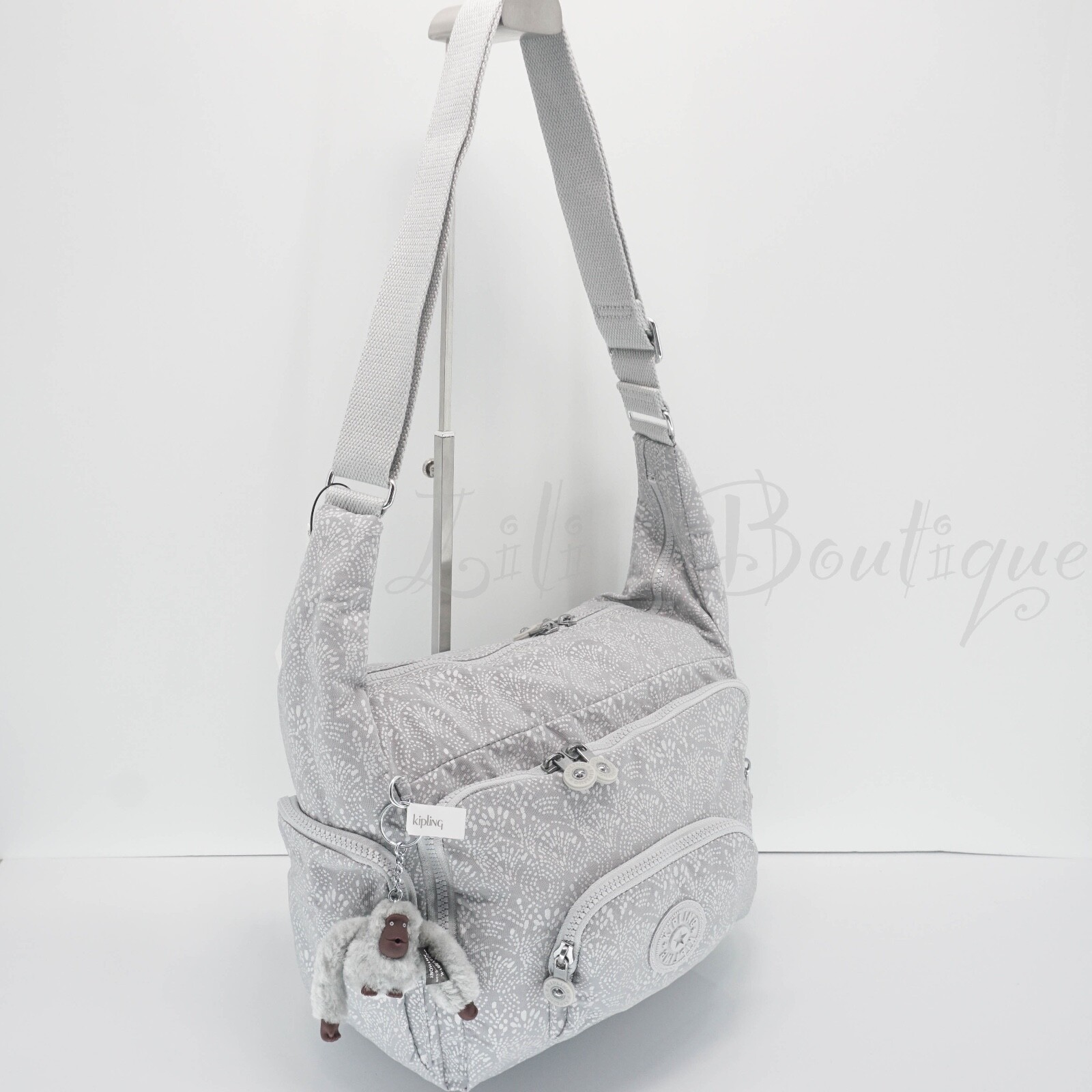 NWT Kipling HB7502 Erica Tote Crossbody Bag Purse Polyamide Stellar Vision $129