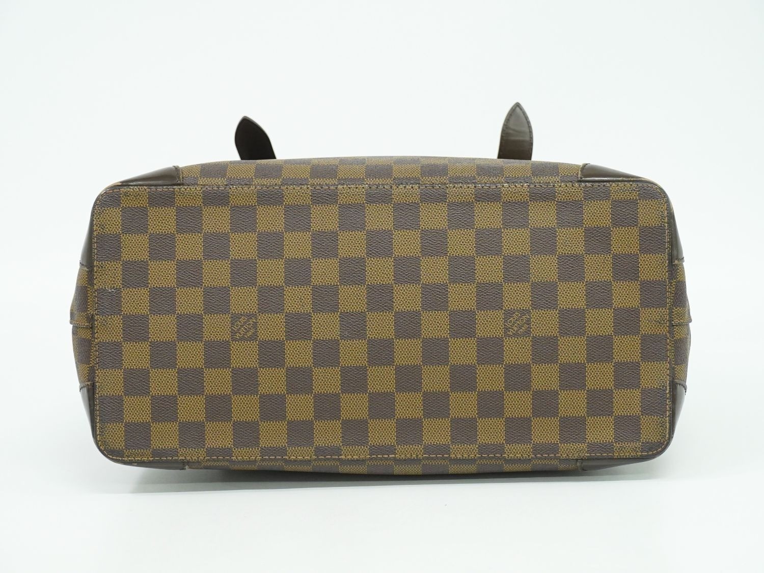 Auth LOUIS VUITTON Damier Hampstead GM Tote Bag Brown N51203 from Japan USED