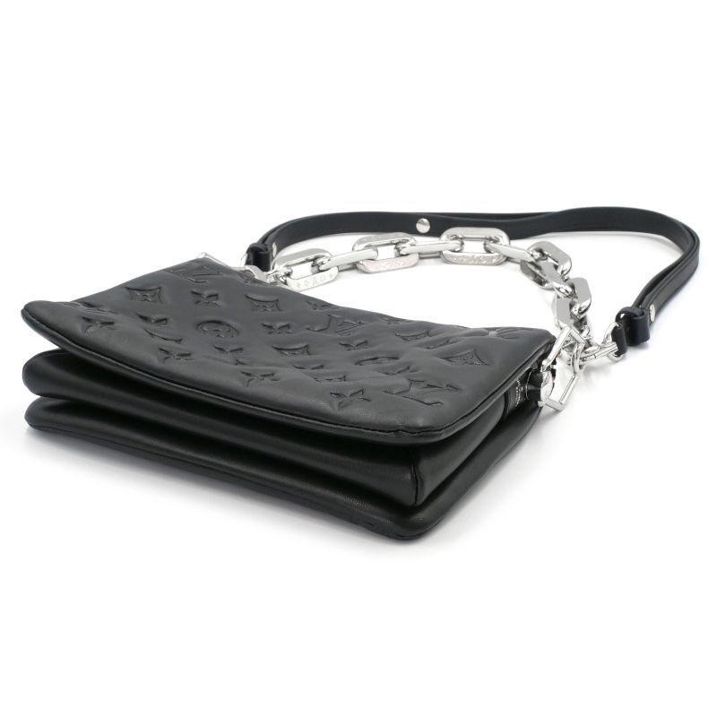 LOUIS VUITTON Bag: Coussin BB M23078 Black W21H16D7cm w/chain strap;