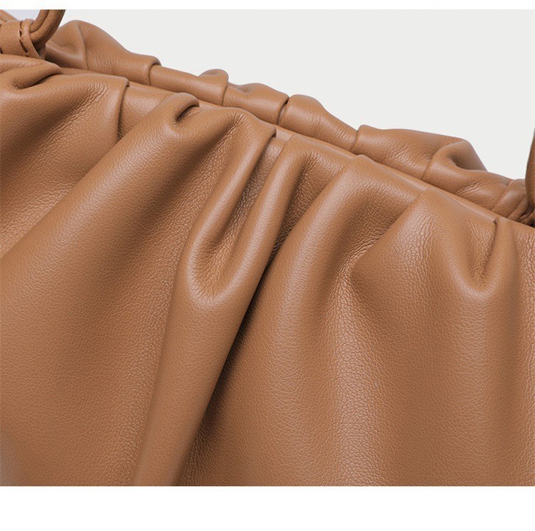 Lady Pouch Dumpling Pleated Cloud Handbag Shoulder Crossbody Bag Clutch Bag Tote