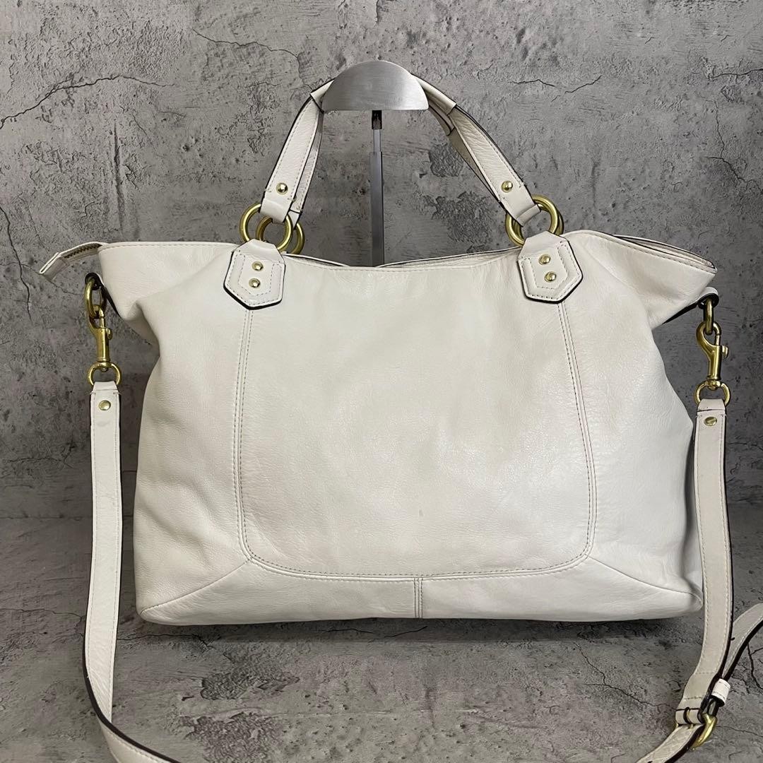 COACH Y2K Soho White 2way Shoulder Bag