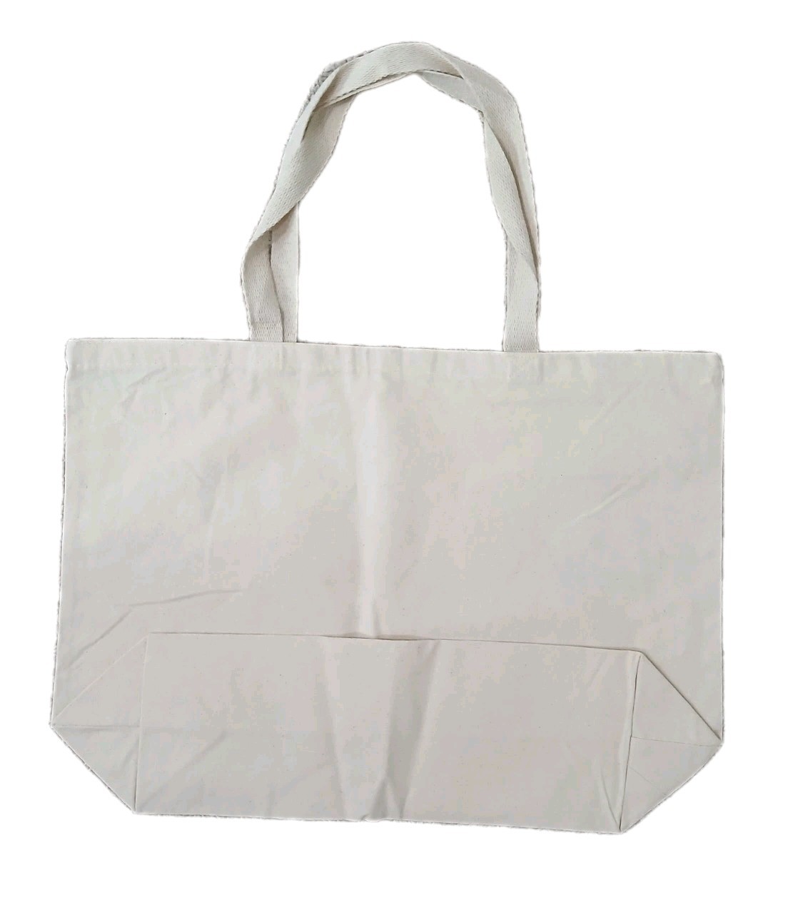The Neighborgoods 100% Cotton 20″x14″x5½” Beige Lilac Tote Bag