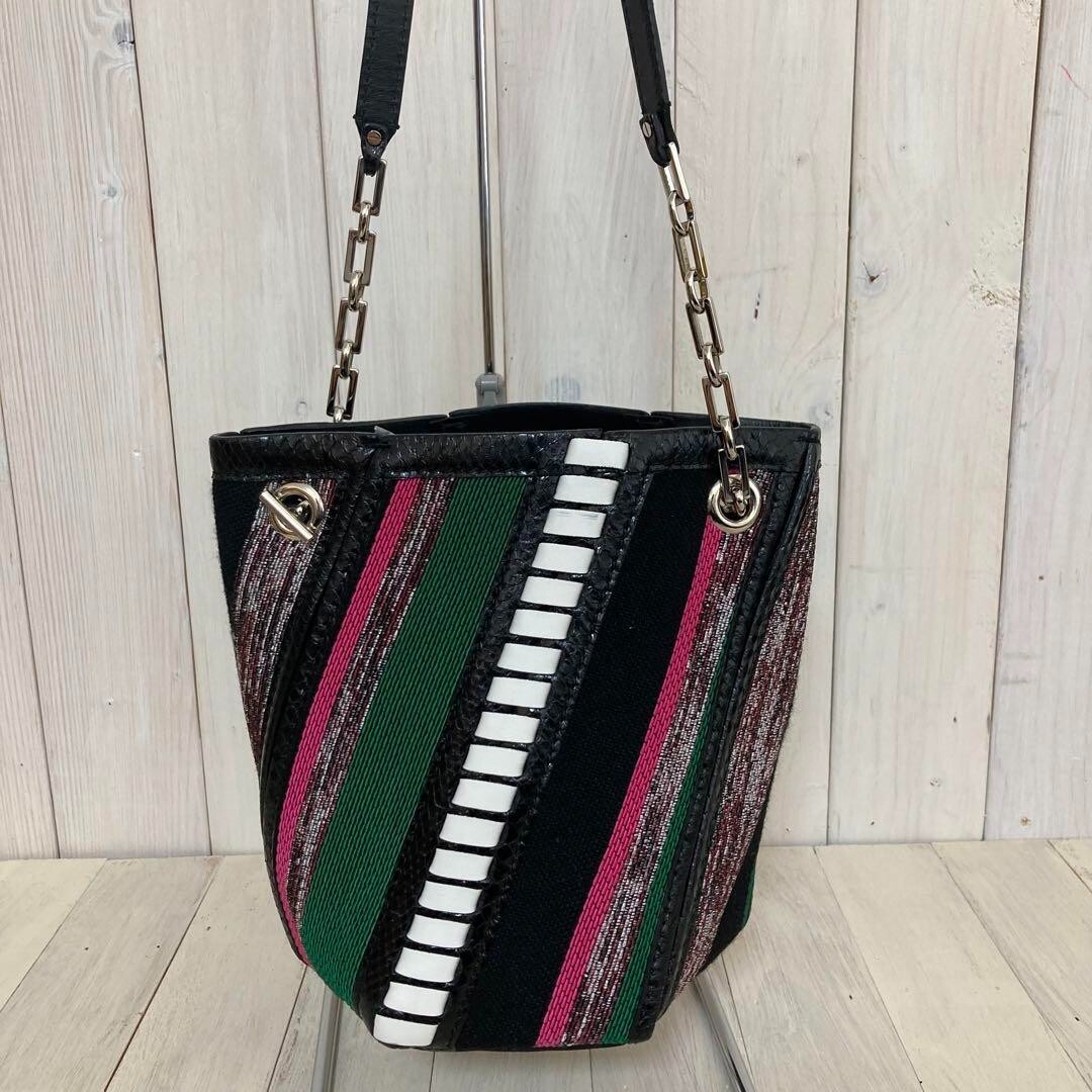 Proenza Schouler Shoulder bag Black Green 8.6*11*5.9 inch