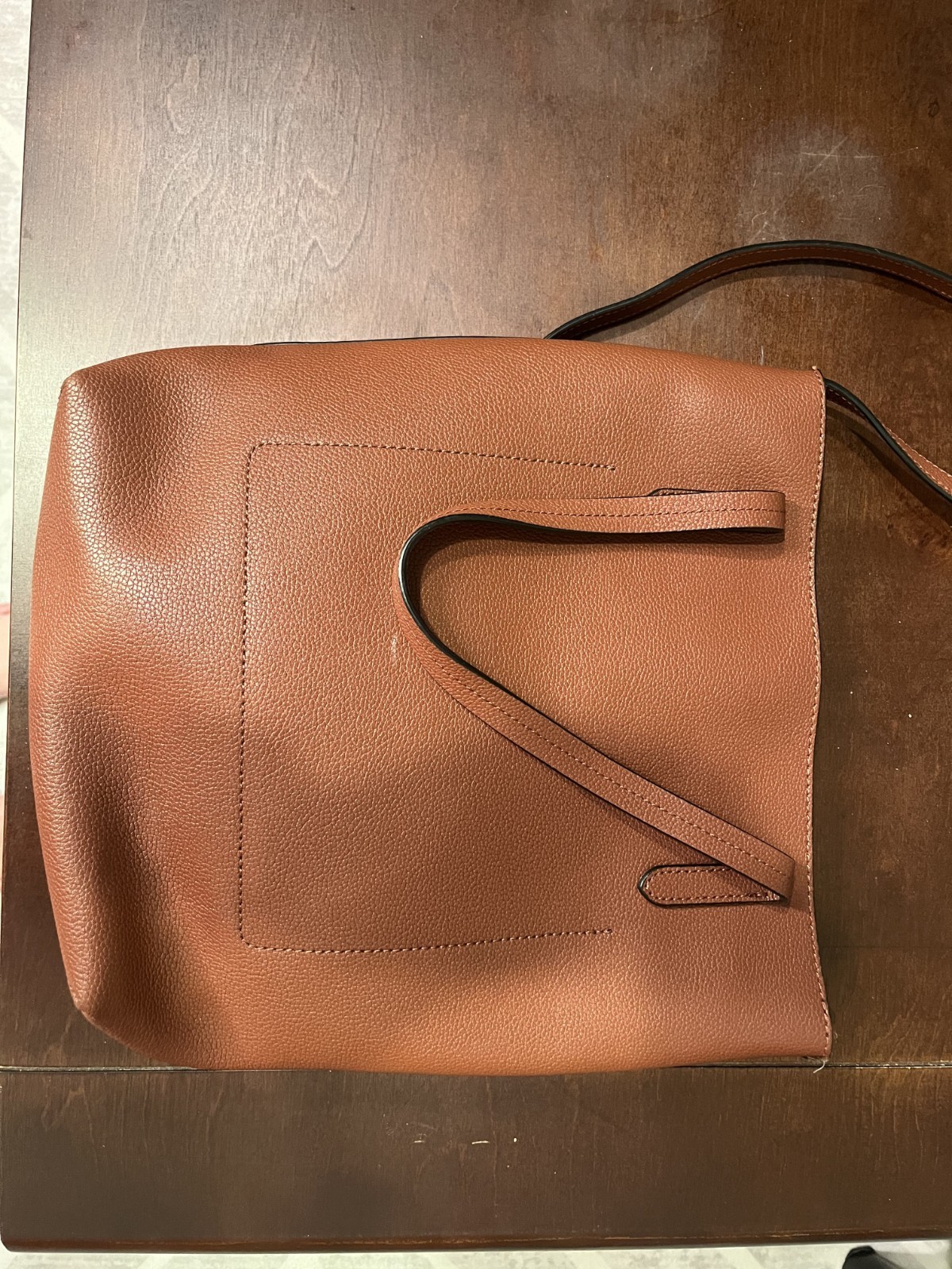 Banana Republic 12 Hour Cognac Tote Leather