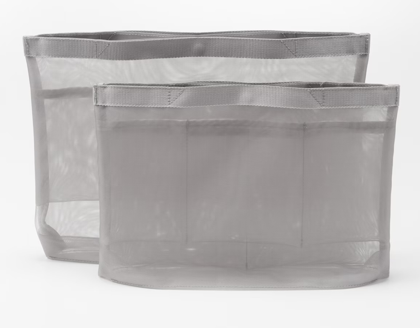 Muji Nylon Mesh Bag Organizer gray Bag-in-Bay A4 37cm✖️25cm✖️3cm from Japan