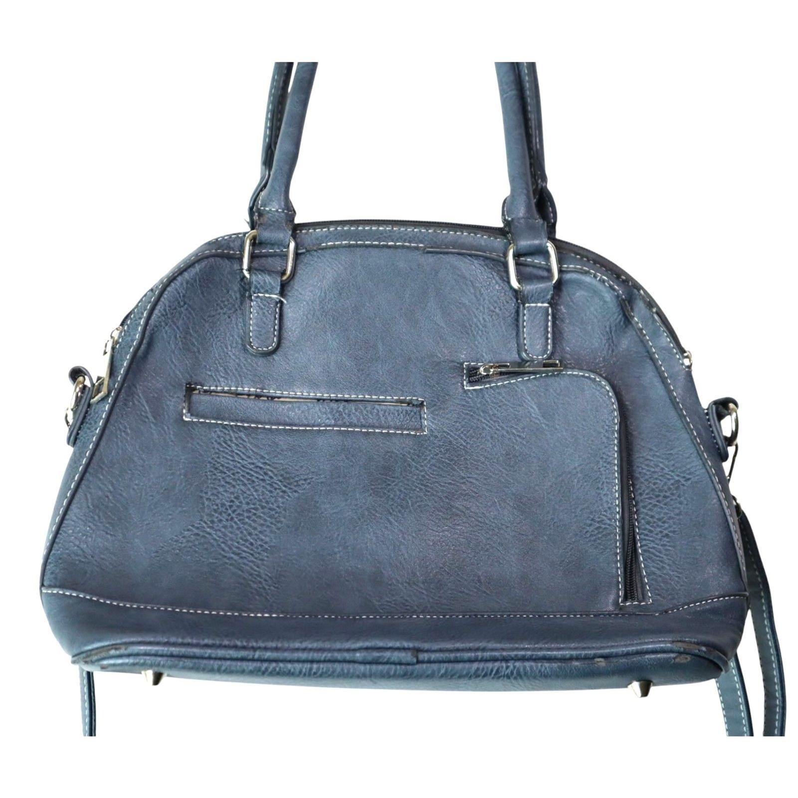 COWGIRL TRENDY blue grommet / studded bag