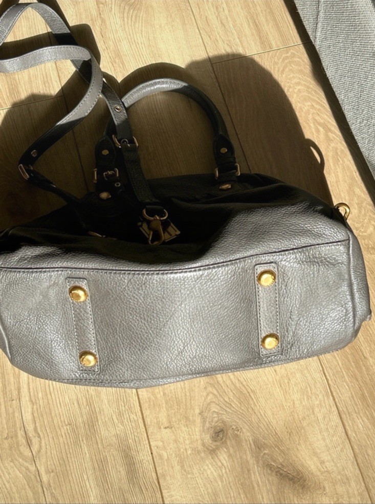 MARC By Marc Jacobs ‘Classic Q- Baby Groovee’ Gunmetal Satchel Handbag