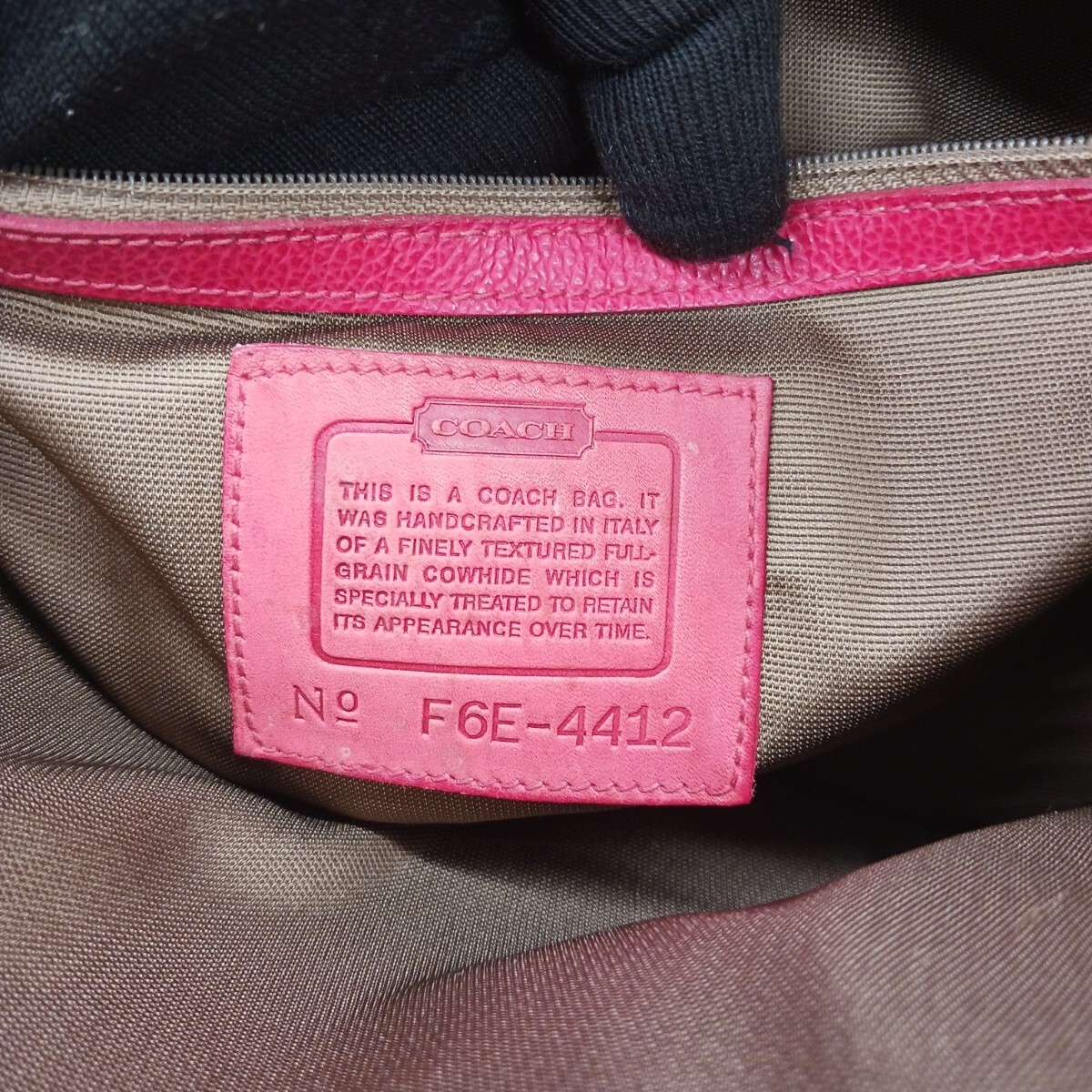 Excellent condition COACH Madison 4412 ladies handbag tote bag grab tan leather