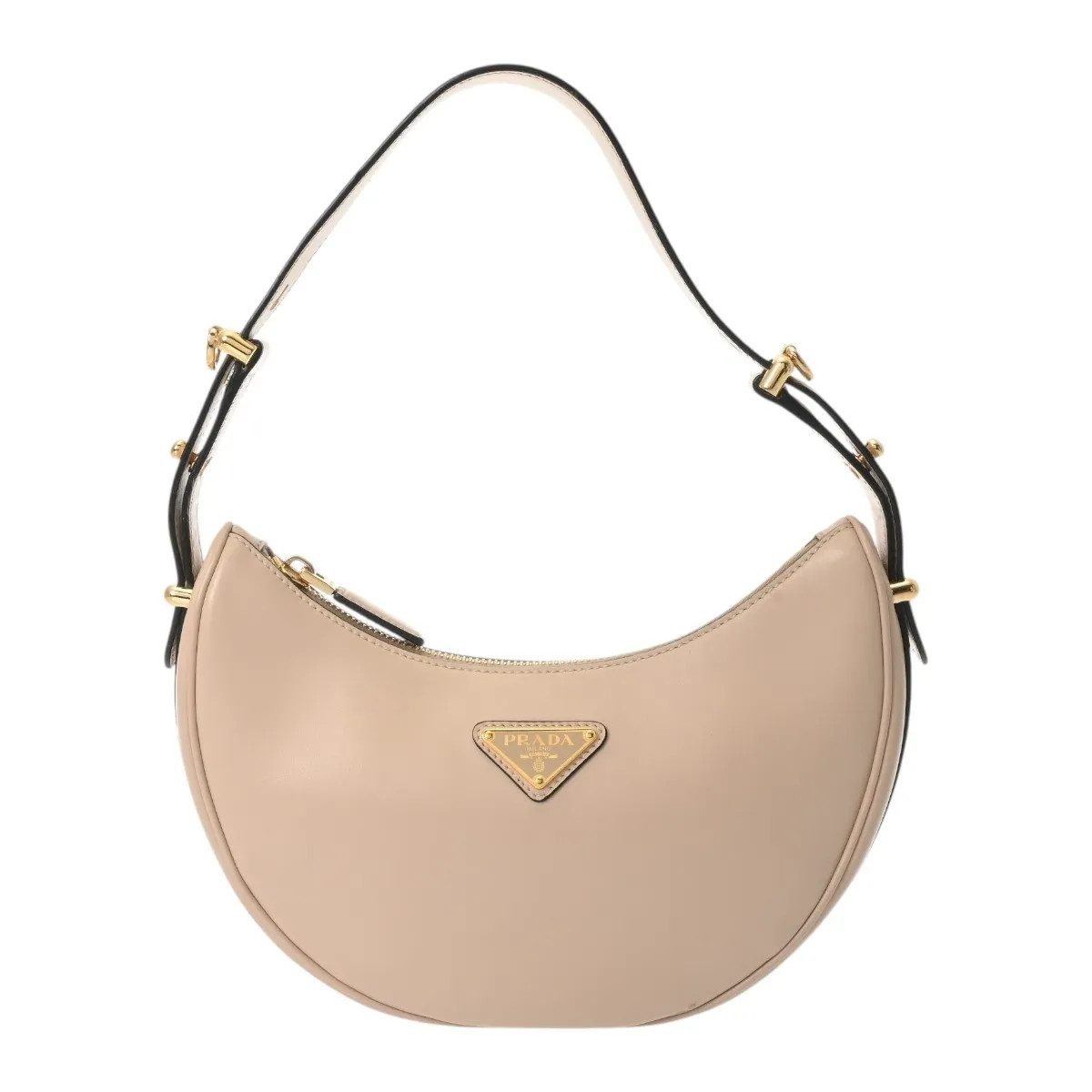 Prada 1BC194 Shoulder Bag Nappa Leather Beige #WB5610