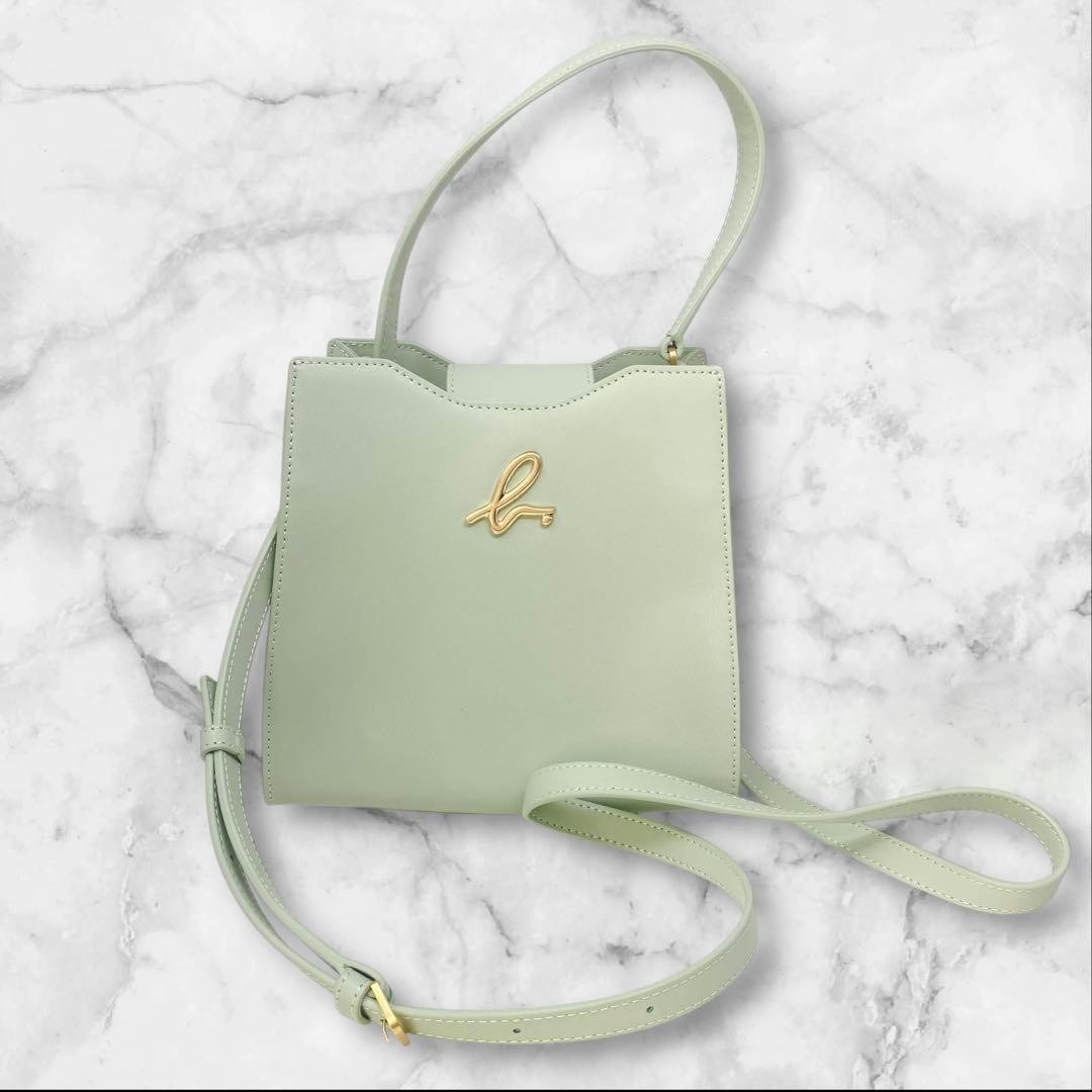 Agnes b. 2way tote bag green metal