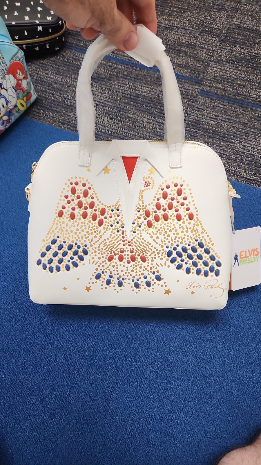 Loungefly Elvis Presley Aloha Jumpsuit Cosplay Crossbody Bag