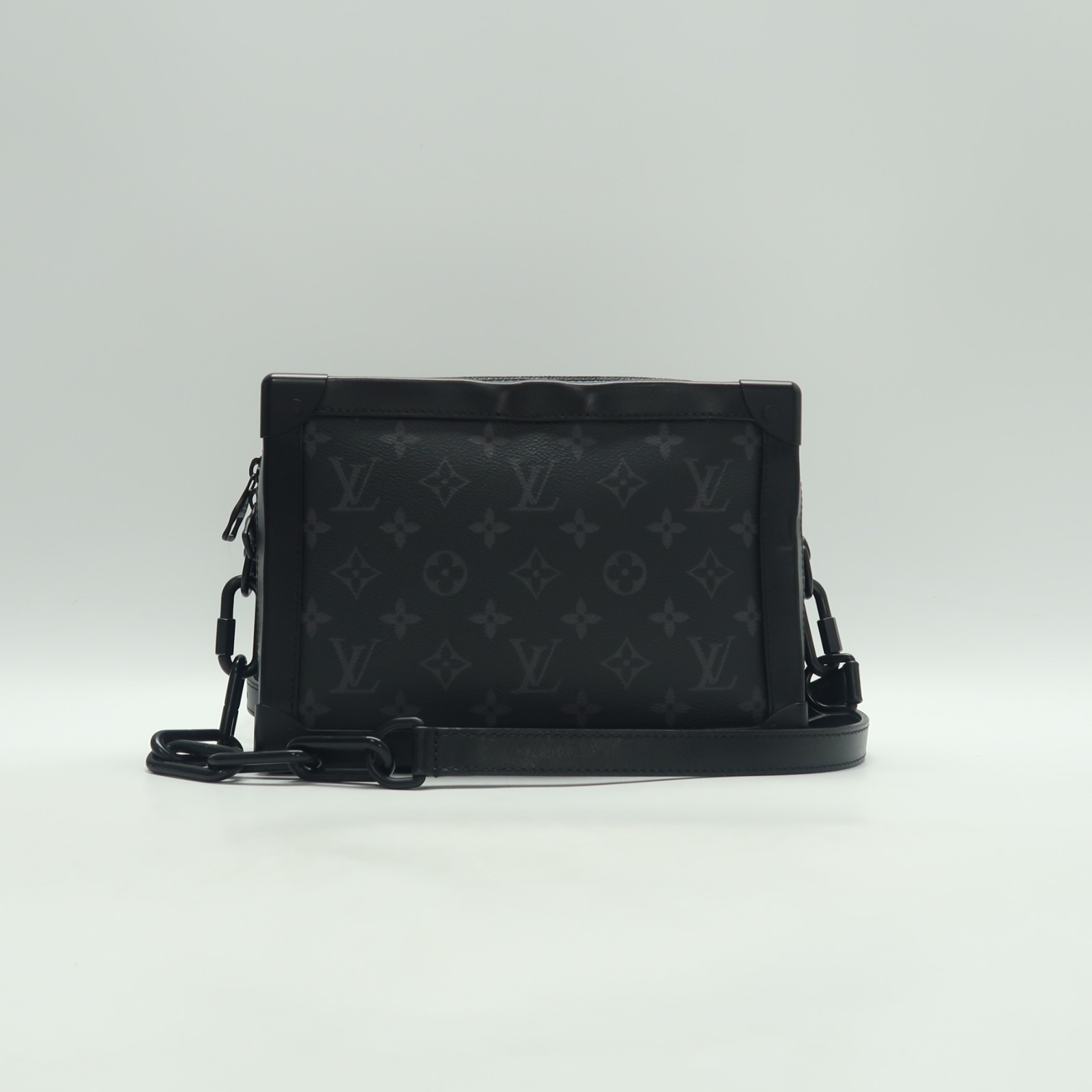 Louis Vuitton Soft Trunk Black Monogram Canvas Shoulder Bag T_JM0000166146