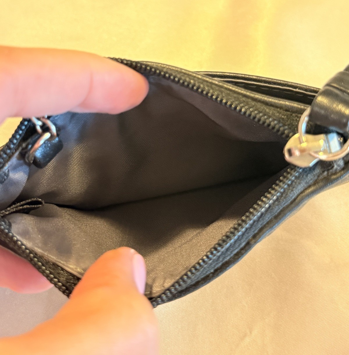 COACH Ashley Pleated Mini Coin Purse