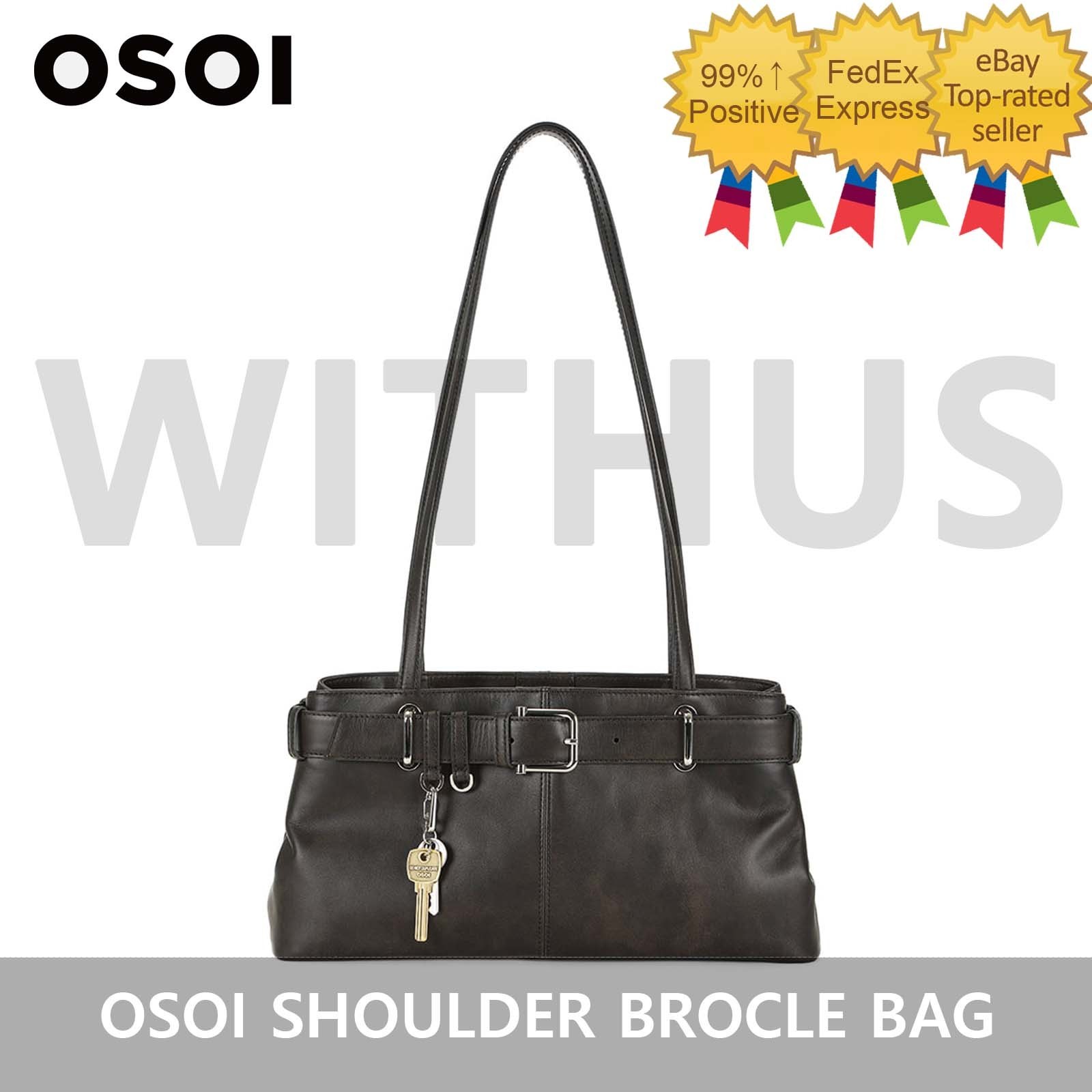 OSOI SHOULDER BROCLE [STAIN BROWN] Women’s Shoulder Bag – Tracking
