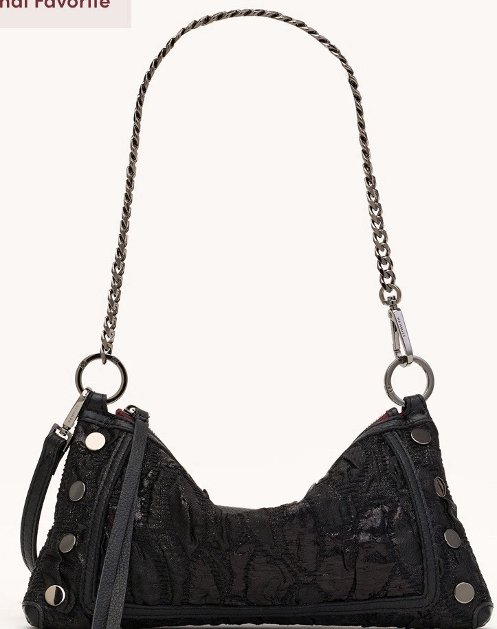 NWT Hammitt Kyle Midnight Marquise Black Crossbody Handbag Purse
