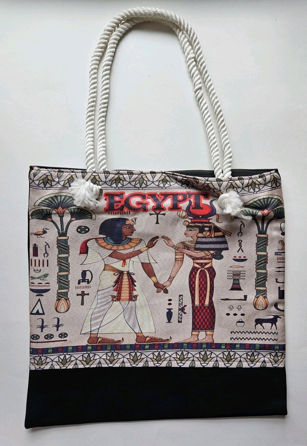 Egypt Zipper Tote Bag New