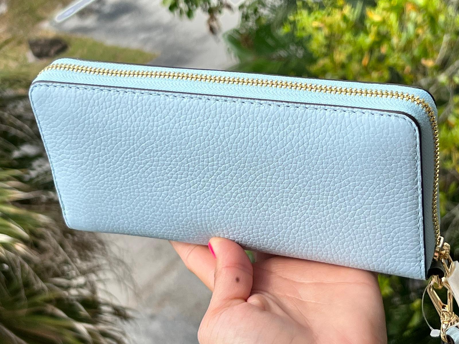 Michael Kors Long Zip Around Wallet Wristlet Leather or PVC Clutch Phone Holder