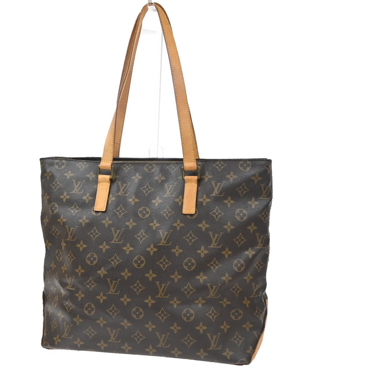 LOUIS VUITTON Cabas Mezzo Shoulder Bag Monogram Leather Brown M51151 77CA804
