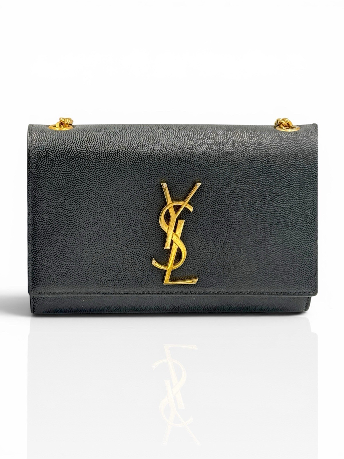 Saint Laurent Classic Kate Small Monogram Shoulder Bag with Gold Chain YSL