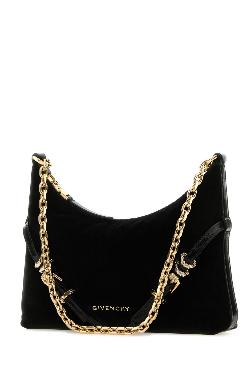 GIVENCHY Voyou Gold Chain Black Leather Shoulder Bag New And Authentic