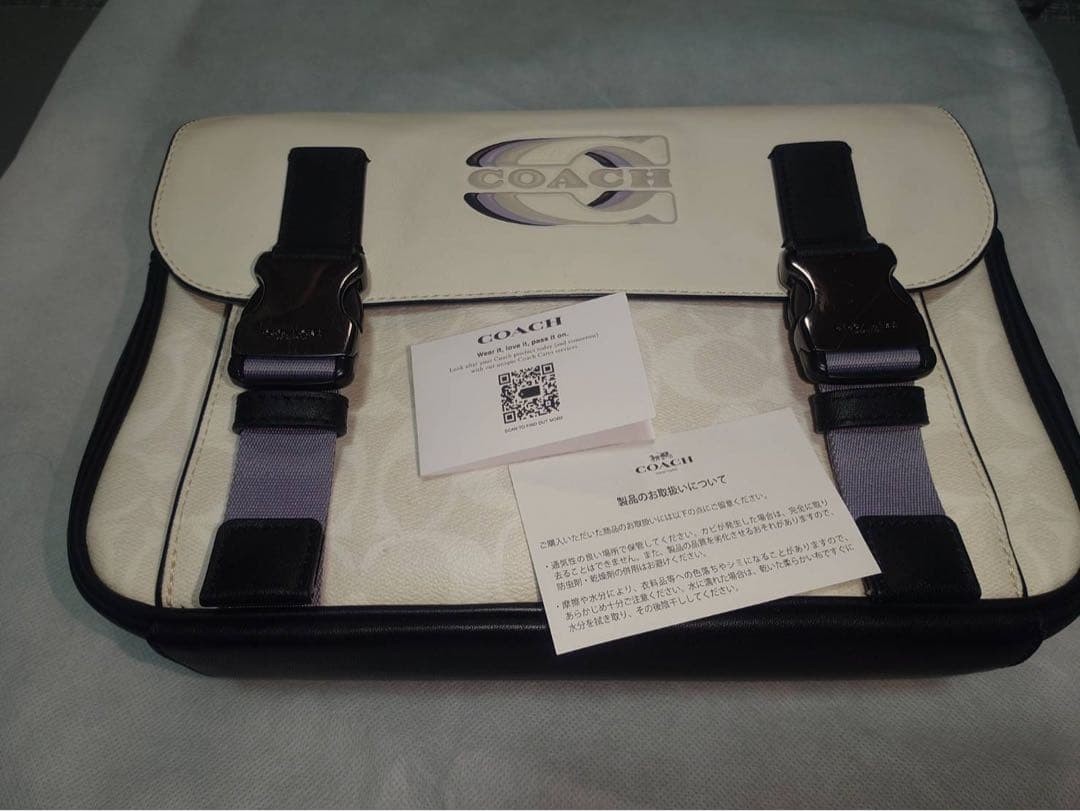 COACH Shoulder Bag White and Black
