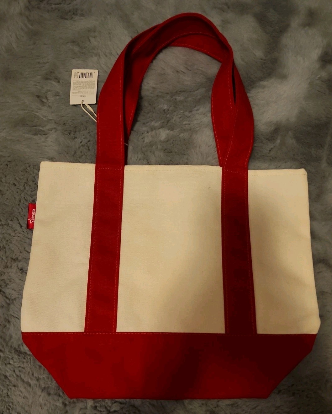 Miniso Yoyo Canvas Red Tote