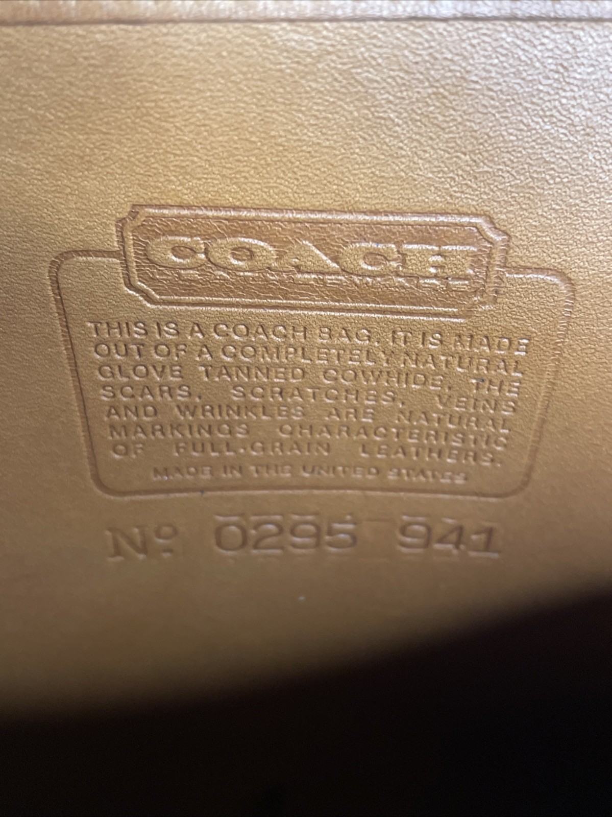 Vintage Coach Station Bag | Style 5130 | British Tan Leather with Brass Hardware