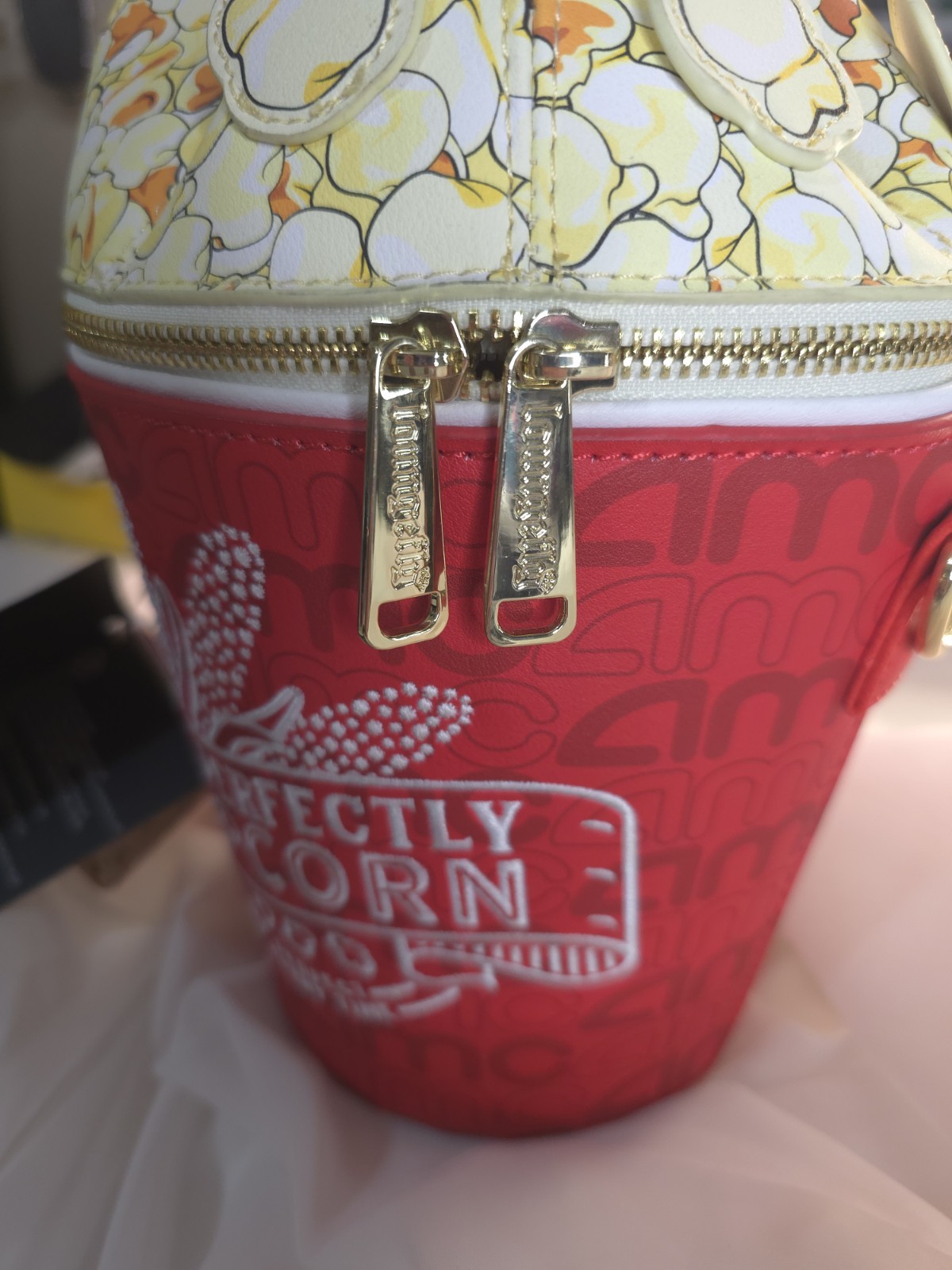 Loungefly AMC Theatres Perfectly Popcorn Red Small Zip Crossbody Bag