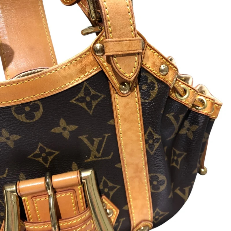 LOUIS VUITTON Teddy PM Brown Canvas Handbag M92399 #OKB3707