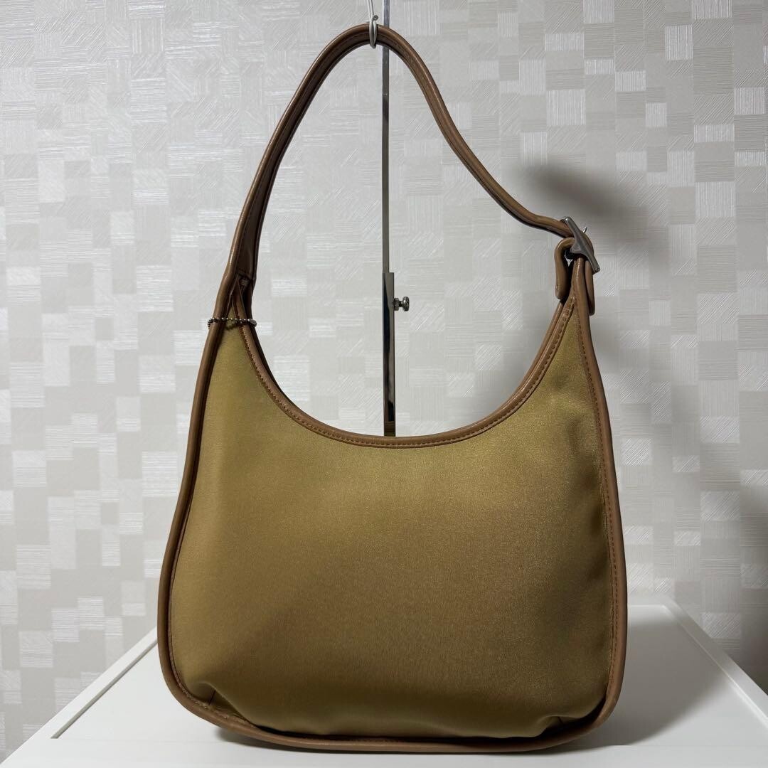 Coach Vintage Yellow Leather Ergonomic Shoulder Bag 6203 Y2K Womens 11.8in